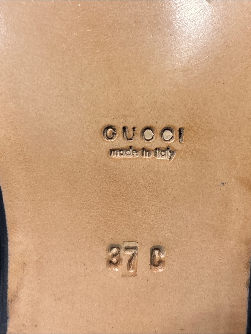 GUCCI 1953 Horsebit Loafer Black Leather Silver Tone Hardware Womens 37 C 7 - Picture 14 of 16